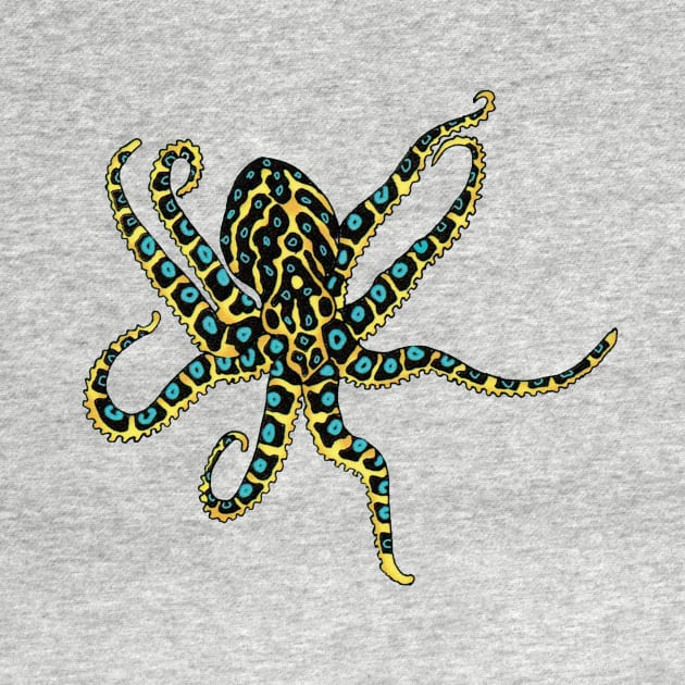 Blue-ringed octopus by VibeCeramicStudios